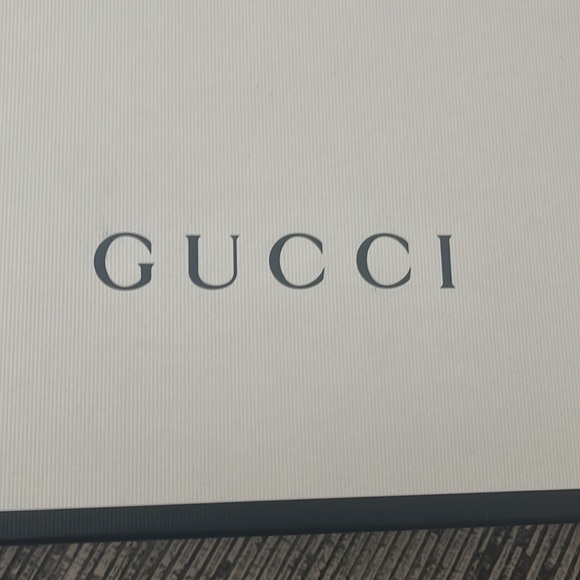 NEW Authentic GUCCI Empty Gift Box large black white square storage organizer - Picture 6 of 10